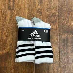 Adidas AEROREADY Crew Socks 6 Pack Size L